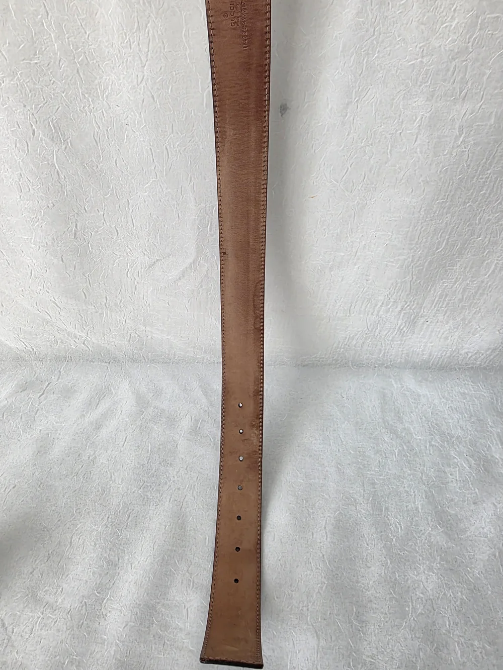 Auth Gucci Guccissima Double GG Leather Belt